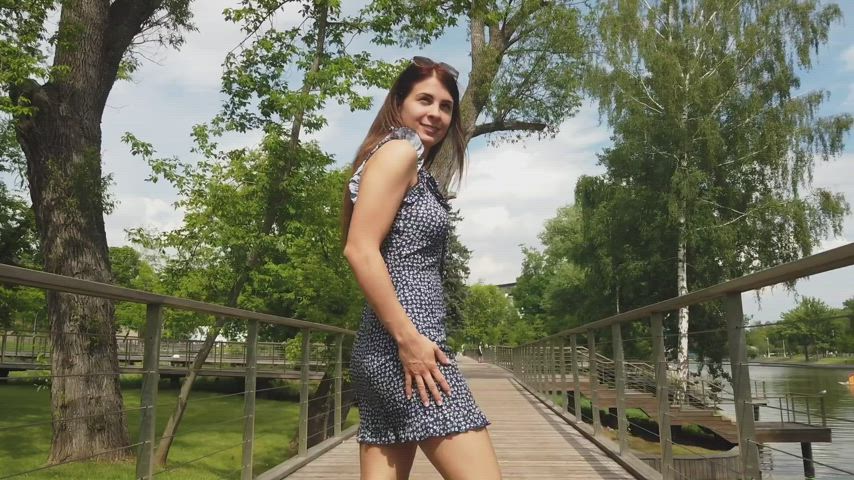 Upskirt Public Flashing Tits Porn GIF by sweetalise : video clip