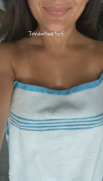 My towel would look great on your bedroom floor. Dont you agree? : video clip