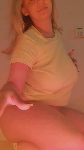 This t-shirt already barely accommodates those huge boobs of mine. Heh : video clip