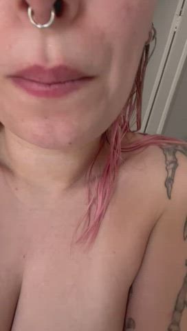 I hope you have a big load that can cover my boobs and mouth : video clip