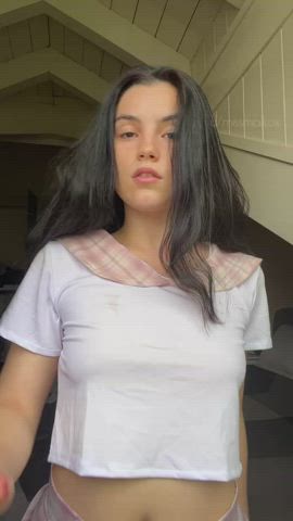 Start your night with a petite college girl?😏 : video clip