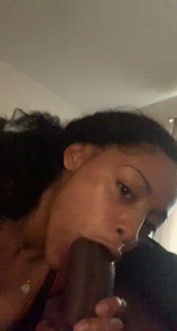 she almost died sucking my big dick : video clip