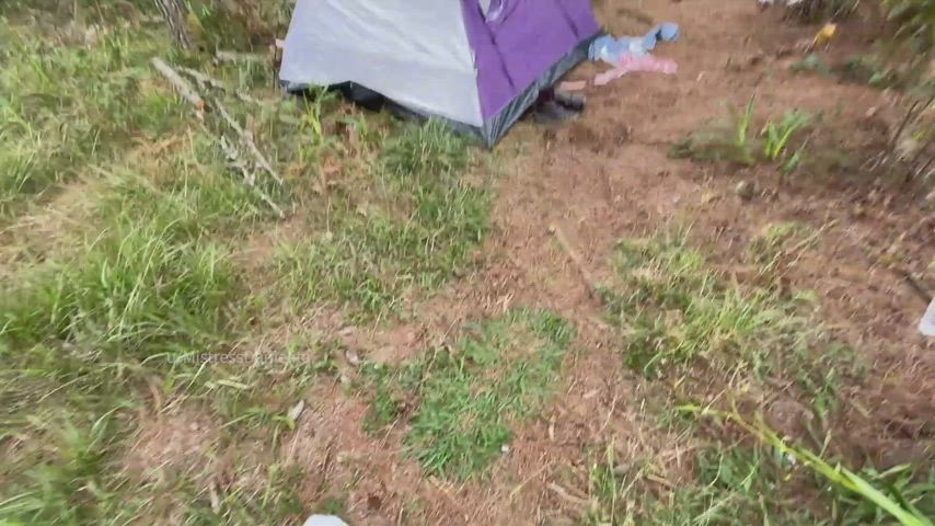 Oops! He found us having fun while after he went to get firewood [gif] : video clip