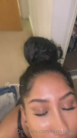 Dirty slut latina keeps going after cumshot facial : video clip