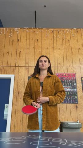 Trying not to get caught at the ping pong bar was a real challenge [GIF] : video clip