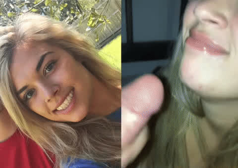 The smile after she gets the load : video clip