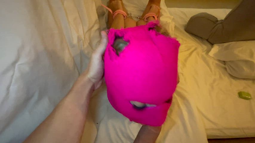 you thought these cuffs would stop me from sucking your cock ... think again 😈 : video clip