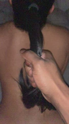 Imagine watching your gf’s orgasm face as I rail her from behind. : video clip