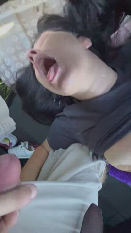 Huge messy facial! : video clip