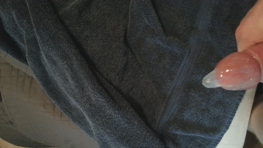 Edging and repeatedly ruining my orgasm into a condom, slowly filling it up : video clip