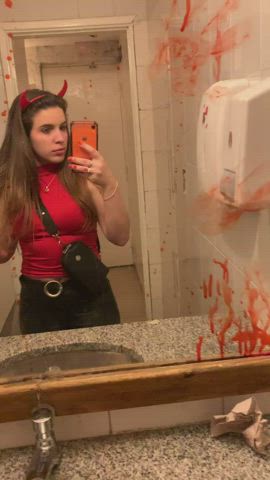 Your view when we go to the Halloween party together.... : video clip