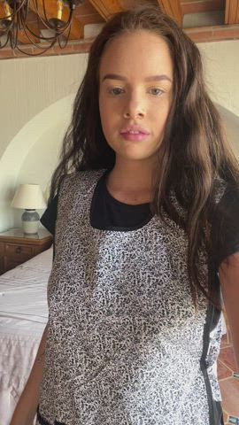 would u fukk a 19yo chambermaid that's getting horny on her shift right now.. : video clip