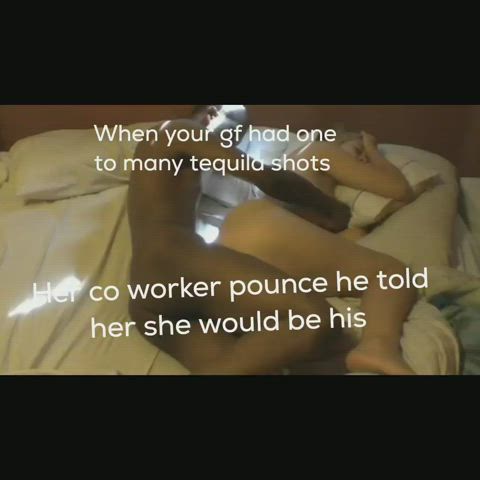 Every girls dream at the company party and all you can do is watch! : video clip