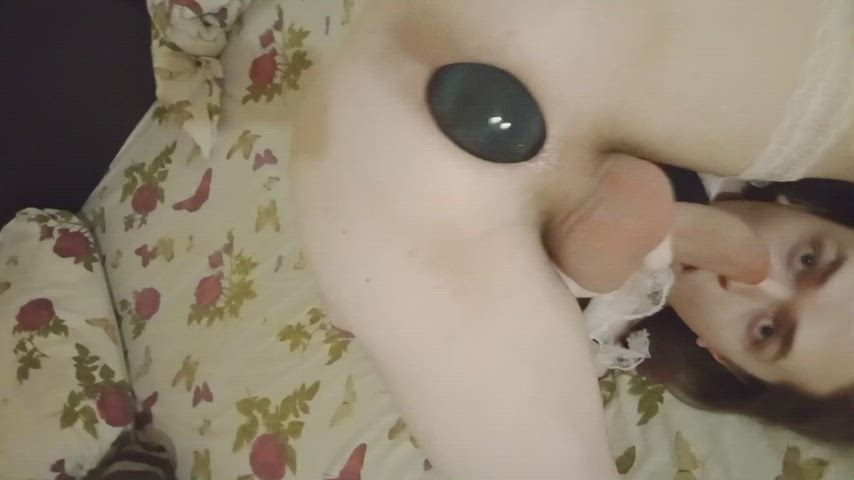 Most of my cum ends up either on my face, or in my mouth♥ : video clip
