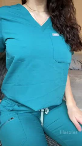 I bet you've never met a doctor with natural tits like mine 🙈 : video clip