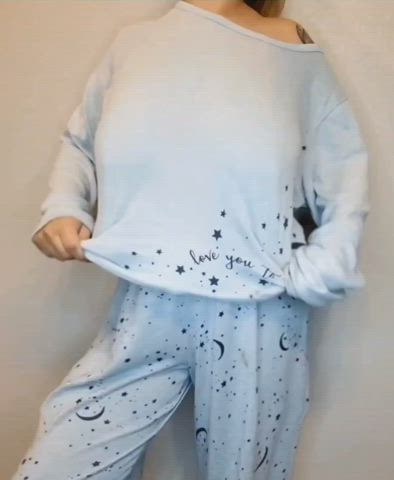 PJs feel great but I'd want something else all over them 😋 : video clip