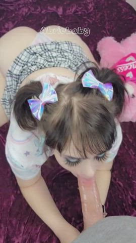 Compilation of me Using my Little Teenage Mouth to suck Cock I'm a well Trained Little Toy! : video clip