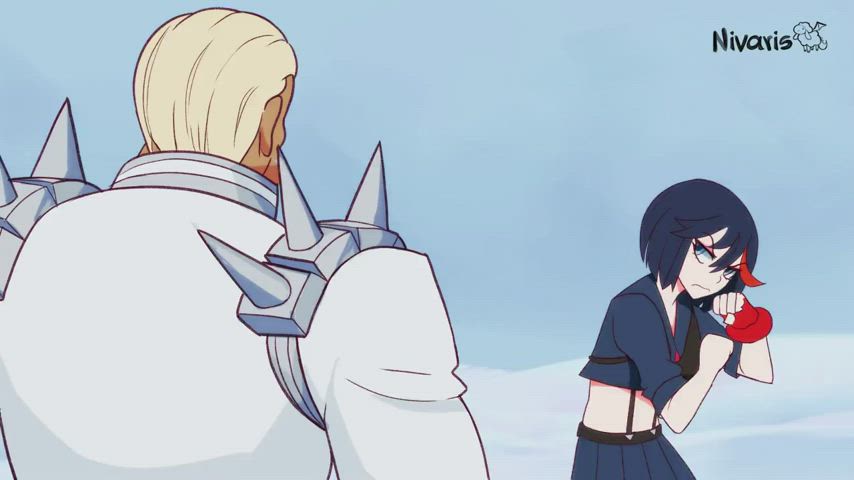 Ryuko and Mako Vs. Gamagori (Sunset Nivaris)[Kill la kill] : video clip
