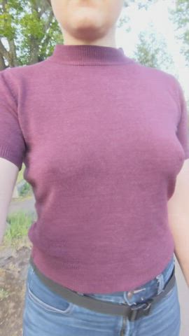 I never wear bras... All the jiggles, all the time! : video clip