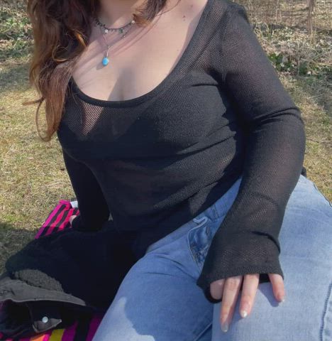 This is my first post here. Hope you appreciate my boobies at the park : video clip