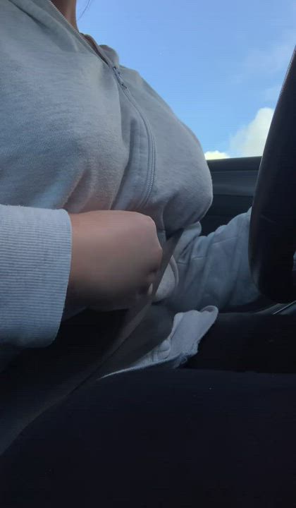 Do you like watching me flash them in the car? 😜🚗 : video clip