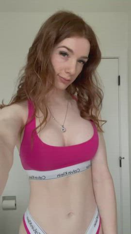 You were so busy jerking to my tits, did you even notice my bulge? : video clip