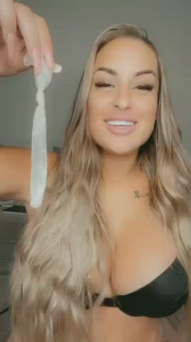 About to use my bulls cum to lube my bbc dildo for hubbys ass. 😈🍑 : video clip