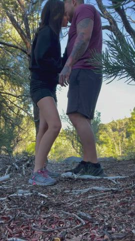 Daddy gets in anywhere, even on the trail 😜🍆 : video clip