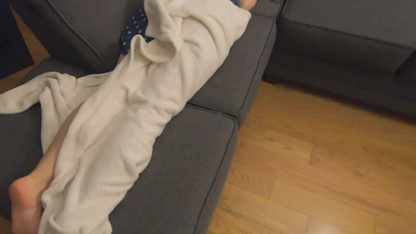 My roommate found me napping and decided it was the perfect time to use my ass to cum.. it felt so good 😊 : video clip
