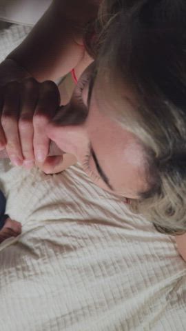 I love looking up at you as I devour your cock : video clip