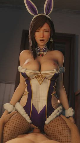 Bunny Tifa riding (LazyProcrastinator) [Final Fantasy] : video clip