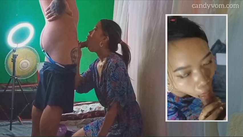 I heard cum in the eyes burns but it's not that bad. Actually it's just hard to keep it open. Fun though. I'm new to sex but first time for everything! : video clip