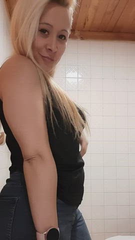 Probably the biggest boobs you’ll see today... are they too big or still okay? : video clip