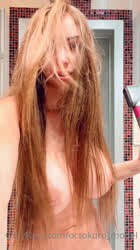 Hair dryer fun : video clip