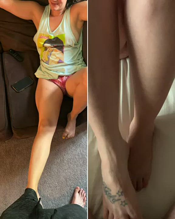When I’m talking to my wife and she slides her foot up my shorts 🥰🥰🥰 33. Size 5.5-6 : video clip