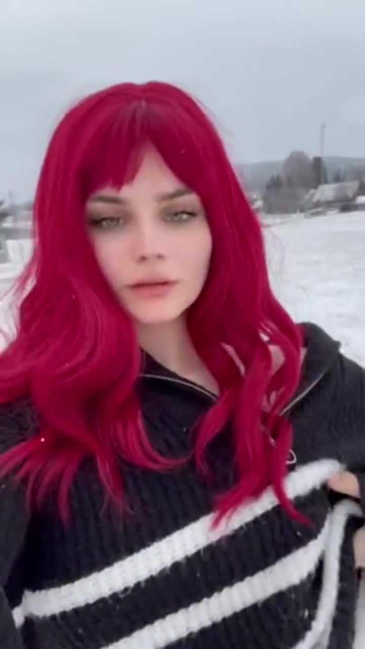 I thought you need some warming up in this cold, I have something soft under my jumper that I think you will like... I hope no one saw me : video clip