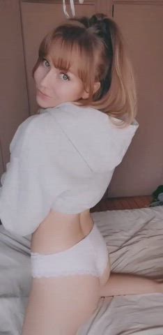 What would you wanna play with first? My little ass or tits? 😋 : video clip