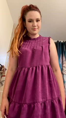 Peak under my dress today… : video clip