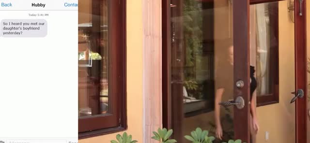 Veronica is delighted to get to know her daughter's boyfriend : video clip