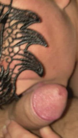 Gagging while taking him deep 🥰 : video clip
