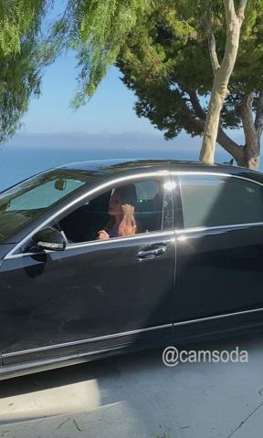Glamour Model Getting Out of Her Car : video clip