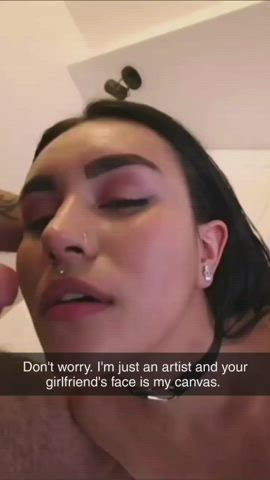 Your girlfriend's face is his canvas : video clip