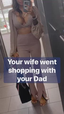 Your wife loves when your Dad visits : video clip
