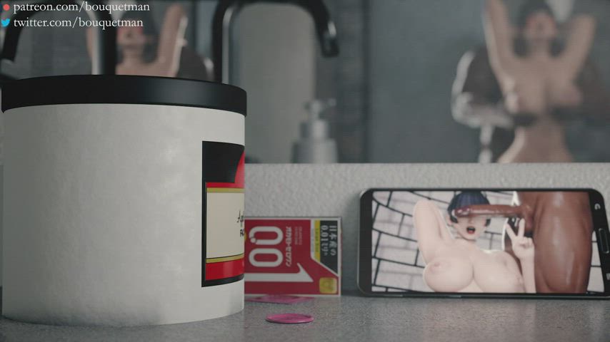 Showering with Nyotengu (bouquetman) [Dead or Alive] : video clip