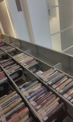 Jerking off in the library : video clip