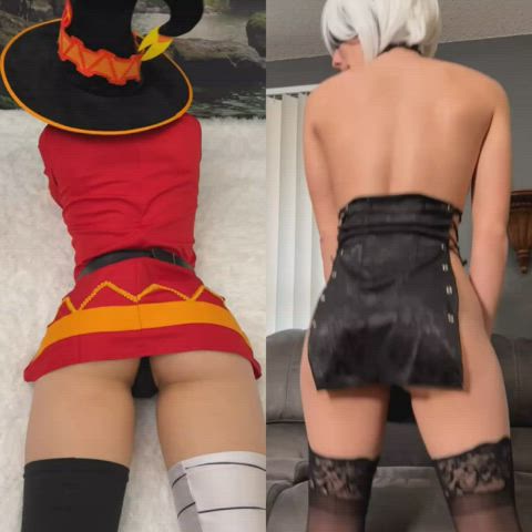 Naomi_Soraya Megumin [Kono Subarashii Sekai ni Shukufuku Wo!] vs 2B [Nier: Automata] : video clip