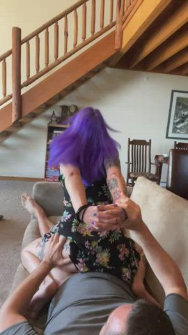He only lasted one minute with me riding him like this : video clip