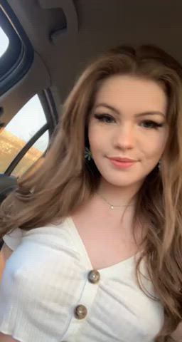 Oops, I guess getting caught with my titties out is kinda fun too though :/ [gif] : video clip