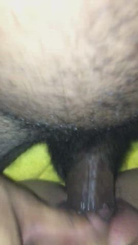 I love when we cum together! My latina gf takes my 9” bbc [MF] : video clip