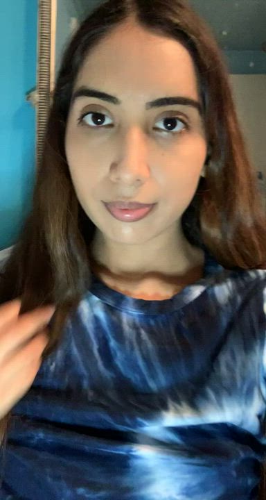 Can I show you my small brown tits? : video clip
